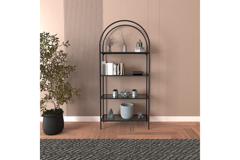 Monaia Bogreol 80 cm - Sort - Opbevaring - Hylder & Reoler - Bogreol