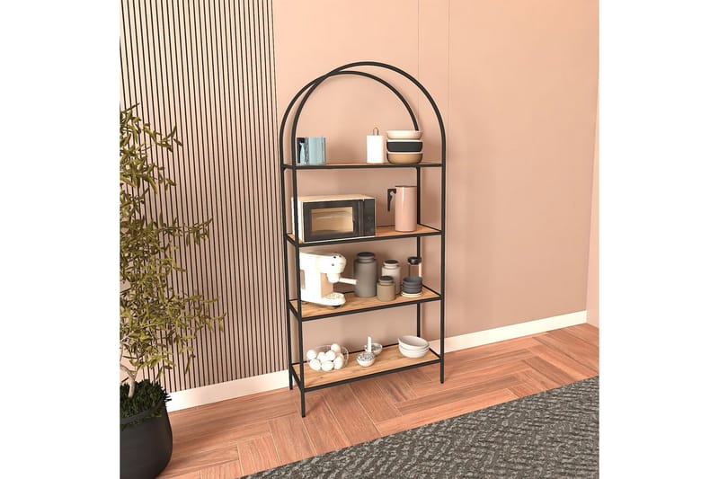 Monaia Bogreol 80 cm, Sort/Natur