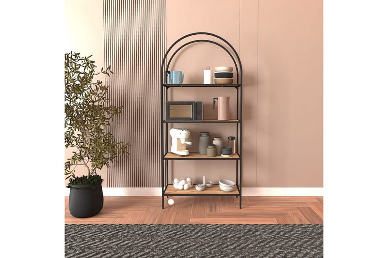 Monaia Bogreol 80 cm - Sort/Natur - Opbevaring - Hylder & Reoler - Bogreol