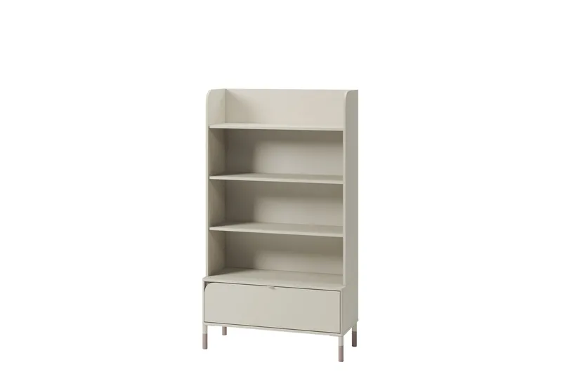 Monfort Bogreol 89 cm i Lyst Træ, Beige