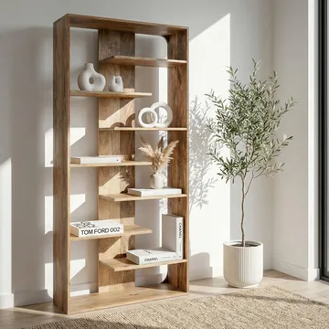 Moraro fritstående hylde 90 cm - Naturbrun - Opbevaring - Hylder & Reoler - Bogreol