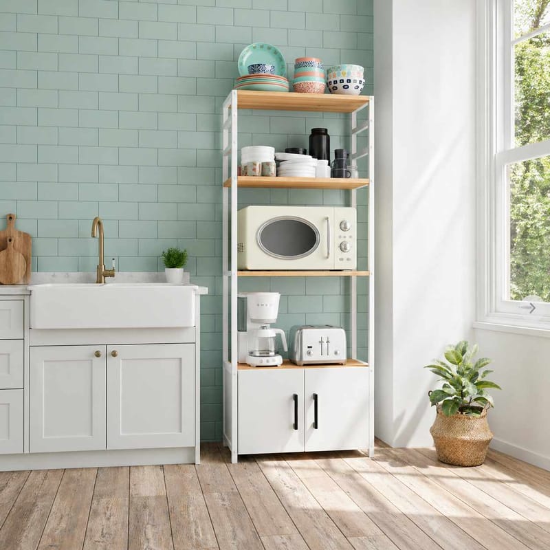 Multifunktionshylde Hanah Home Modu (56 x 138 x 30 cm) Atlantic Pine - Atlantic Pine - Opbevaring - Hylder & Reoler - Hylder & hyldeknægte
