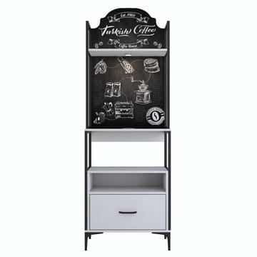 Multifunktionsskab Wallxpert Gala Hylde (70 x 205 x 40 cm) Hvid - Hvid - Opbevaring - Hylder & Reoler - Reolsystem