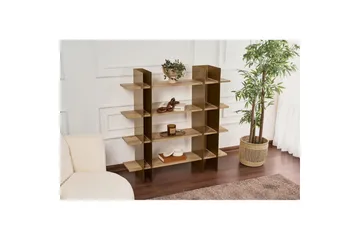 Nara Bogreol 120 cm - Guld - Opbevaring - Hylder & Reoler - Bogreol
