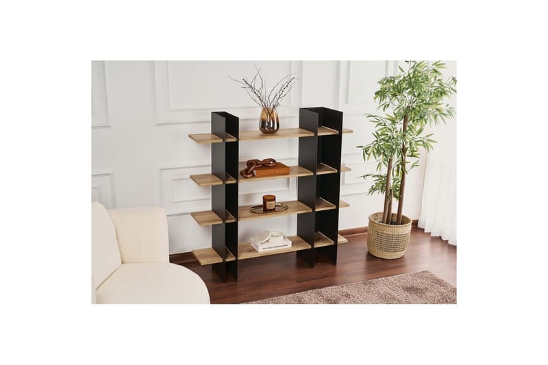 Nara Bogreol 120 cm - Sort - Opbevaring - Hylder & Reoler - Bogreol