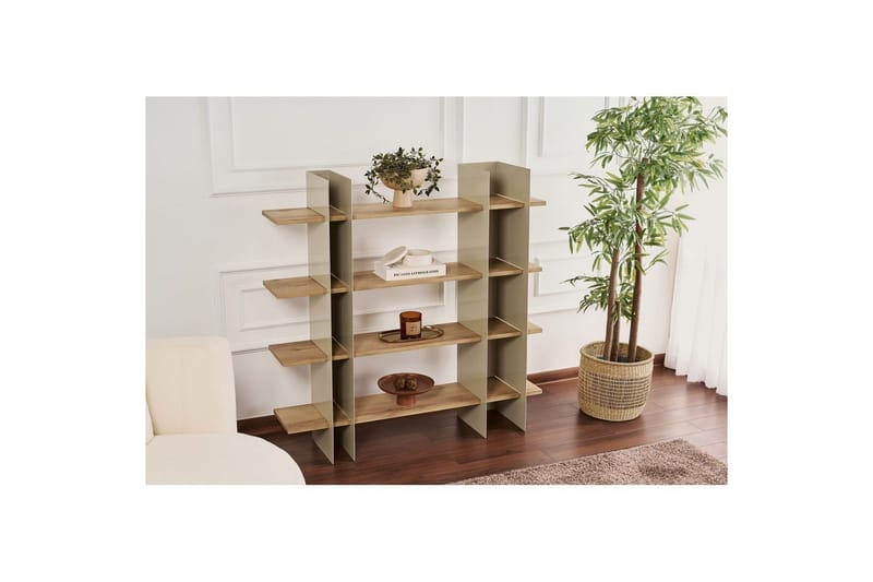 Nara Bogreol 120 cm - Taupe - Opbevaring - Hylder & Reoler - Bogreol