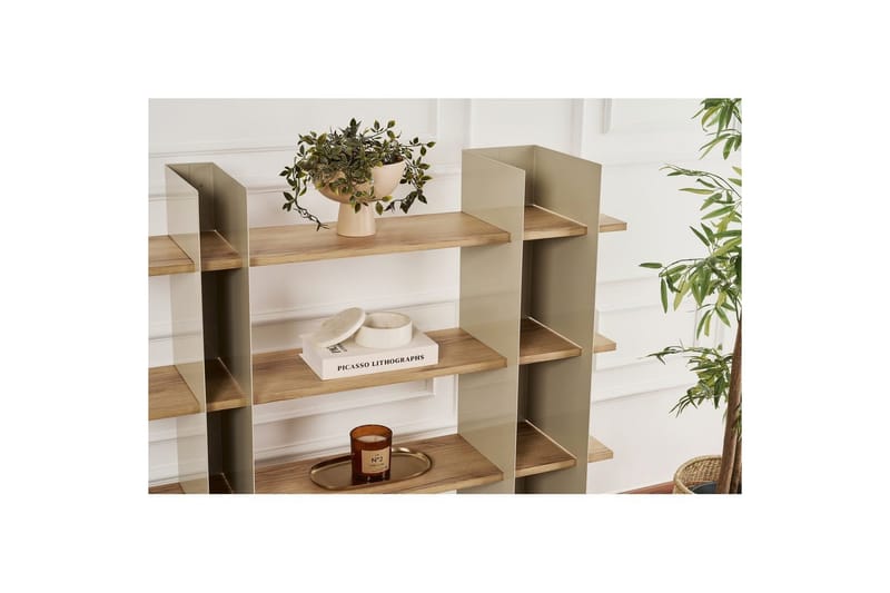 Nara Bogreol 120 cm - Taupe - Opbevaring - Hylder & Reoler - Bogreol