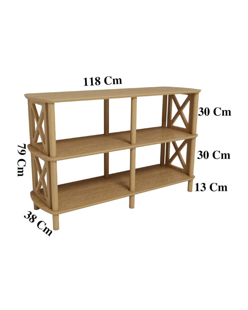 Nerola Bogreol 80 cm - Eg - Opbevaring - Hylder & Reoler - Bogreol