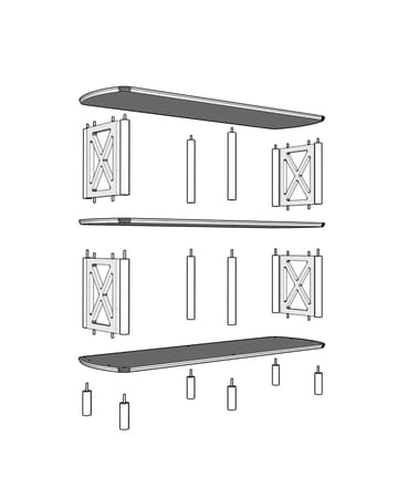 Nerola Bogreol 80 cm - Eg - Opbevaring - Hylder & Reoler - Bogreol
