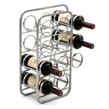 Avren Vinstativ 47 cm i metal - sølv - Opbevaring - Hylder & Reoler - Opbevaringshylde - Vinstativ & vinhylde
