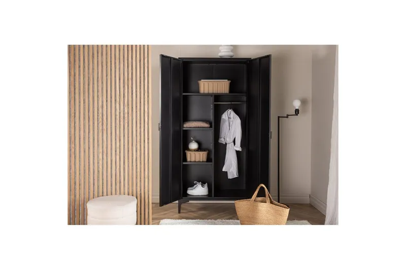 Garderobe Piring - Sort - Opbevaring - Tøjopbevaring - Garderobeskabe - Garderobeskab & klædeskab