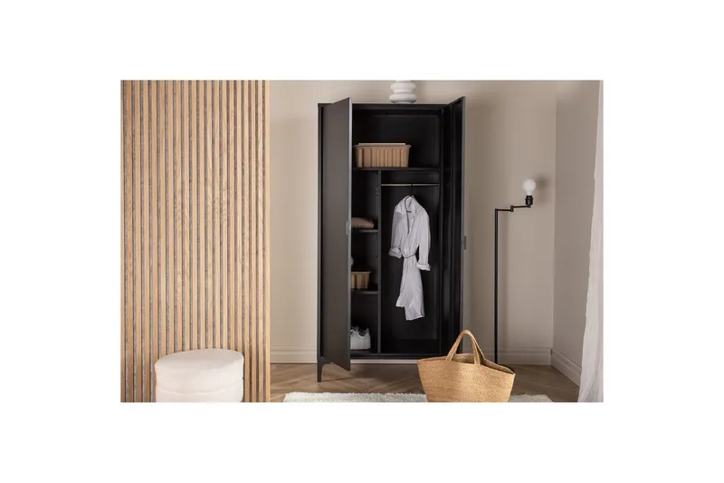 Garderobe Piring - Sort - Opbevaring - Tøjopbevaring - Garderobeskabe - Garderobeskab & klædeskab
