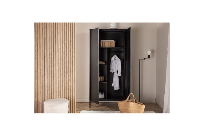 Garderobe Piring - Sort - Opbevaring - Tøjopbevaring - Garderobeskabe - Garderobeskab & klædeskab