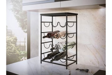 Haru Vinstativ 40x26 cm 60x - Sort - Opbevaring - Hylder & Reoler - Opbevaringshylde - Vinstativ & vinhylde