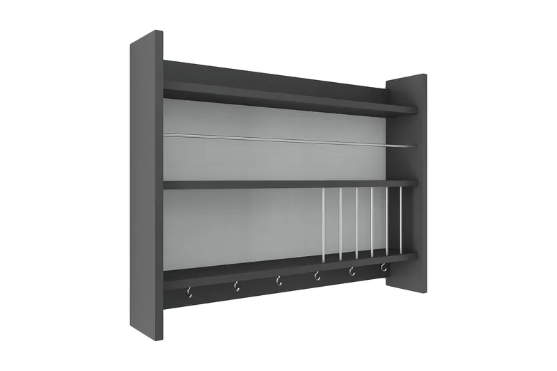 Lesince Krydderihylde 85x15 cm, Antracit