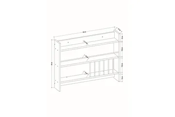 Lesince Krydderihylde 85x15 cm - Hvid - Opbevaring - Hylder & Reoler - Opbevaringshylde - Krydderihylde & krydderistativ