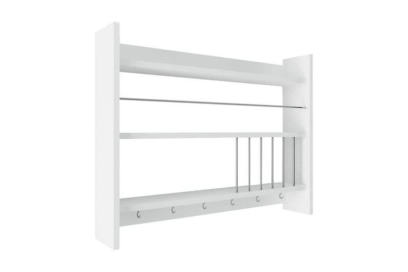 Lesince Krydderihylde 85x15 cm, Hvid