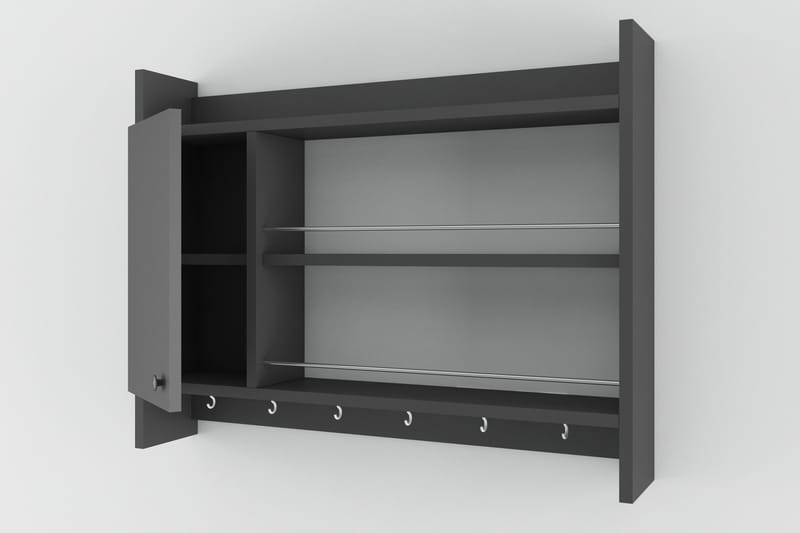 Nivillac Krydderihylde 85x15 cm - Antracit - Opbevaring - Hylder & Reoler - Opbevaringshylde - Krydderihylde & krydderistativ