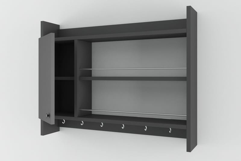 Nivillac Krydderihylde 85x15 cm - Antracit - Opbevaring - Hylder & Reoler - Opbevaringshylde - Krydderihylde & krydderistativ