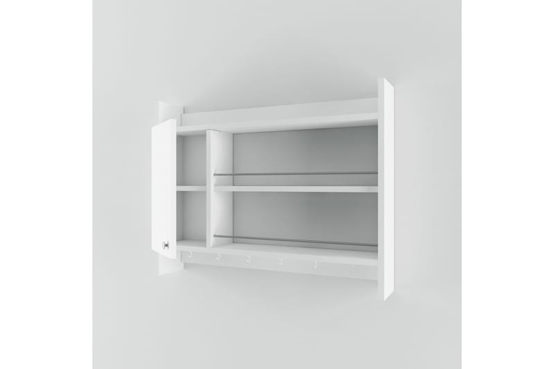 Nivillac Krydderihylde 85x15 cm - Hvid - Opbevaring - Hylder & Reoler - Opbevaringshylde - Krydderihylde & krydderistativ