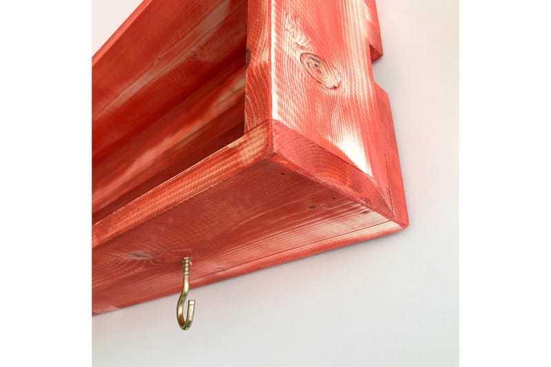 Raniye Krydderihylde 70x10 cm - Rød - Opbevaring - Hylder & Reoler - Opbevaringshylde - Krydderihylde & krydderistativ