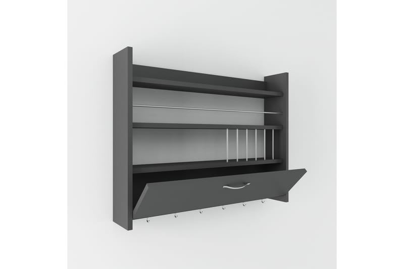 Rovdane Krydderihylde 85x15 cm - Antracit - Opbevaring - Hylder & Reoler - Opbevaringshylde - Krydderihylde & krydderistativ
