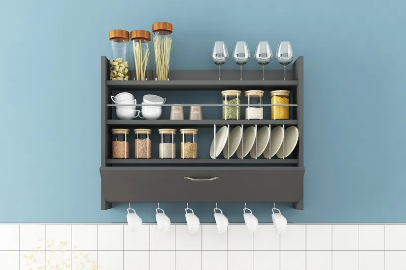 Rovdane Krydderihylde 85x15 cm, Antracit