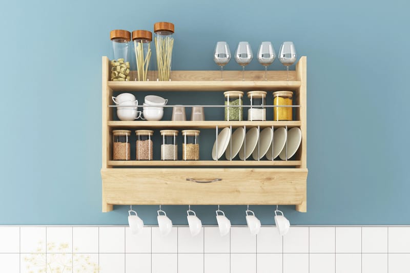 Rovdane Krydderihylde 85x15 cm, Natur