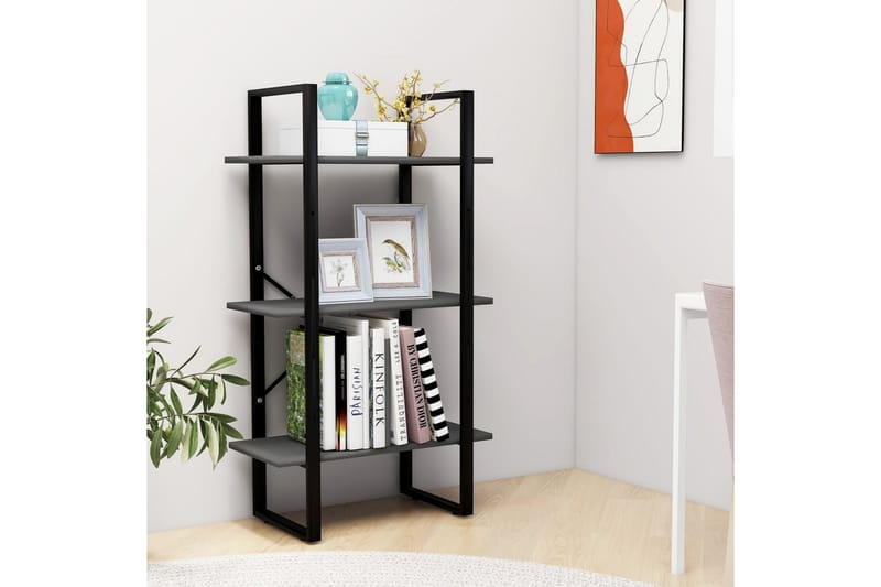 opbevaringsreol 60x30x105 cm spånplade grå - Grå - Opbevaring - Hylder & Reoler - Opbevaringshylde - Lagerhykde