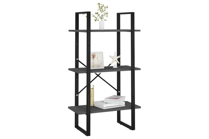 opbevaringsreol 60x30x105 cm spånplade grå - Grå - Opbevaring - Hylder & Reoler - Opbevaringshylde - Lagerhykde