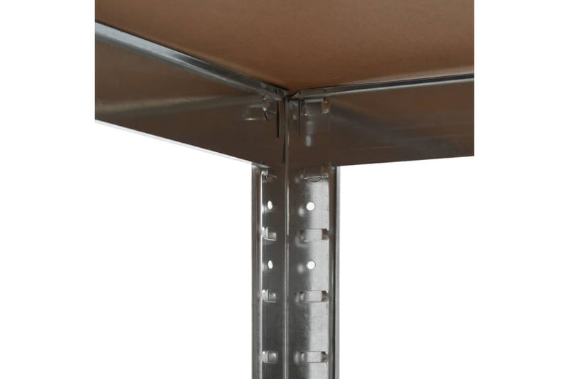 opbevaringsreol 75 x 75 x 180 cm cm stål og MDF sølvfarvet - Sølv - Opbevaring - Hylder & Reoler - Opbevaringshylde - Lagerhykde