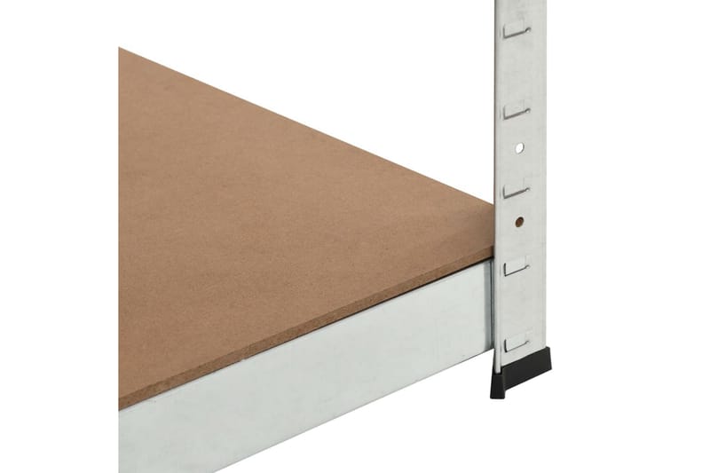 opbevaringsreol 75 x 75 x 180 cm cm stål og MDF sølvfarvet - Sølv - Opbevaring - Hylder & Reoler - Opbevaringshylde - Lagerhykde