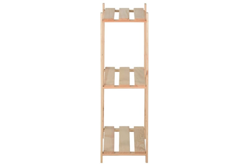 opbevaringsreol i 3 niveauer 60x28,5x90 cm massivt fyrretræ - Brun - Opbevaring - Hylder & Reoler - Opbevaringshylde - Lagerhykde