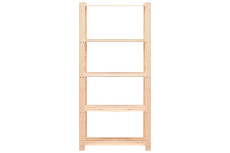 opbevaringsreol i 5 niveauer 80 x 38 x 170 cm FSC fyrretræ - Opbevaring - Hylder & Reoler - Opbevaringshylde - Lagerhykde