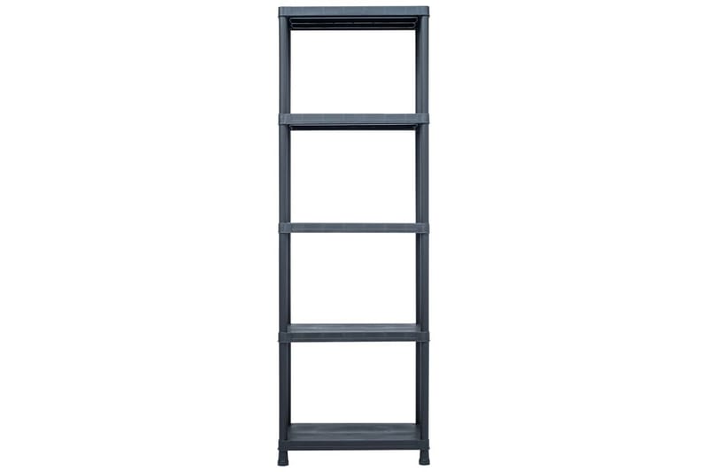 Opbevaringsreol Plastik 125 Kg 60 X 30 X 180 Cm Sort - Sort - Opbevaring - Hylder & Reoler - Opbevaringshylde - Lagerhykde