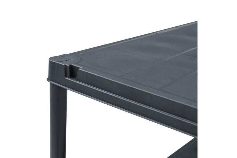 Opbevaringsreol Plastik 125 Kg 60 X 30 X 180 Cm Sort - Sort - Opbevaring - Hylder & Reoler - Opbevaringshylde - Lagerhykde