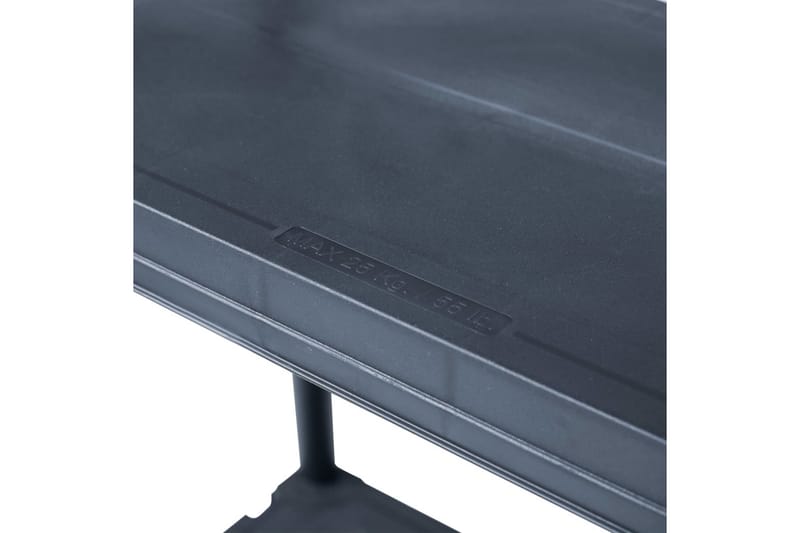 Opbevaringsreol Plastik 125 Kg 60 X 30 X 180 Cm Sort - Sort - Opbevaring - Hylder & Reoler - Opbevaringshylde - Lagerhykde