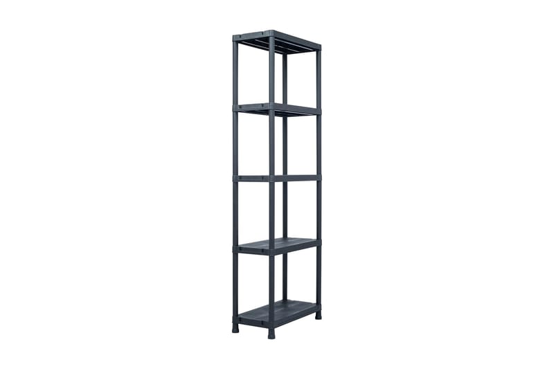 Opbevaringsreoler 2 Stk. 125 Kg 60 X 30 X 180 Cm Plastik - Sort - Opbevaring - Hylder & Reoler - Opbevaringshylde - Lagerhykde