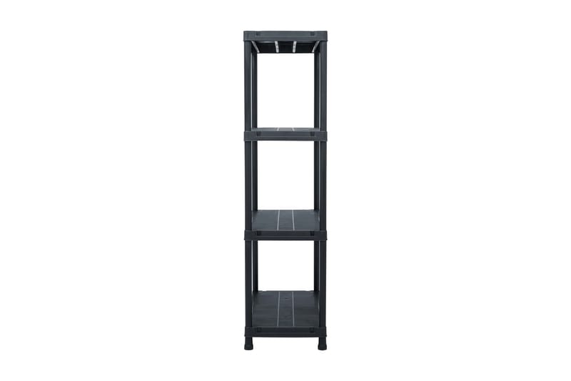 Opbevaringsreoler 2 Stk. 60 X 30 X 138 Cm Plastik Sort - Sort - Opbevaring - Hylder & Reoler - Opbevaringshylde - Lagerhykde