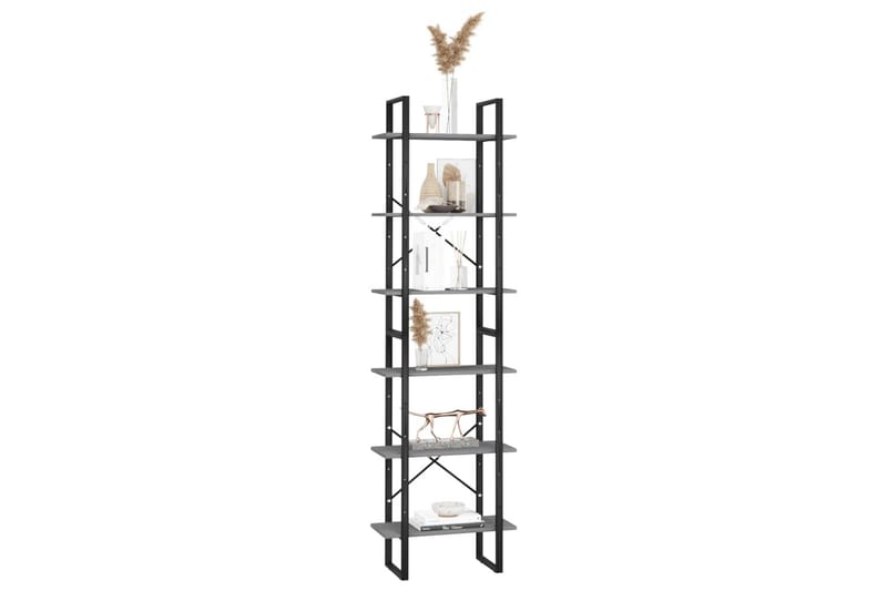 opbevaringsreoler 2 stk. 60x30x210 cm massivt fyrretræ grå - Grå - Opbevaring - Hylder & Reoler - Opbevaringshylde - Lagerhykde