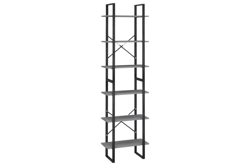 opbevaringsreoler 2 stk. 60x30x210 cm massivt fyrretræ grå - Grå - Opbevaring - Hylder & Reoler - Opbevaringshylde - Lagerhykde