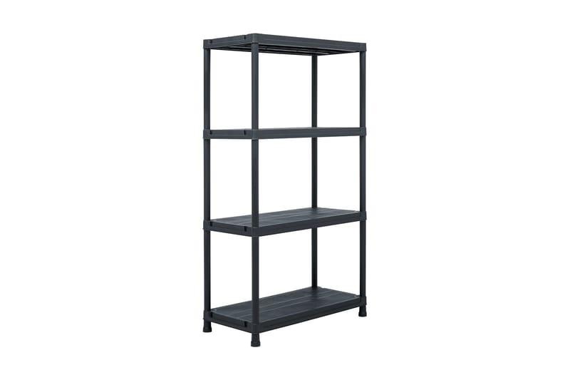 Opbevaringsreoler 5 Stk. 60 X 30 X 138 Cm Plastik Sort - Sort - Opbevaring - Hylder & Reoler - Opbevaringshylde - Lagerhykde