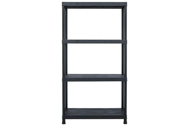 Opbevaringsreoler 5 Stk. 60 X 30 X 138 Cm Plastik Sort - Sort - Opbevaring - Hylder & Reoler - Opbevaringshylde - Lagerhykde