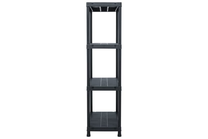 Opbevaringsreoler 5 Stk. 60 X 30 X 138 Cm Plastik Sort - Sort - Opbevaring - Hylder & Reoler - Opbevaringshylde - Lagerhykde