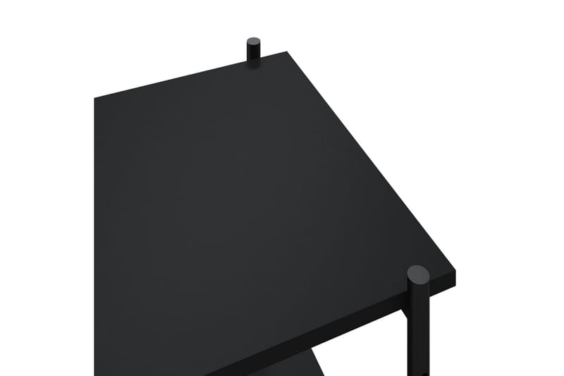 reol med 3 hylder 80x40x92 cm sort - Sort - Opbevaring - Hylder & Reoler - Opbevaringshylde - Lagerhykde