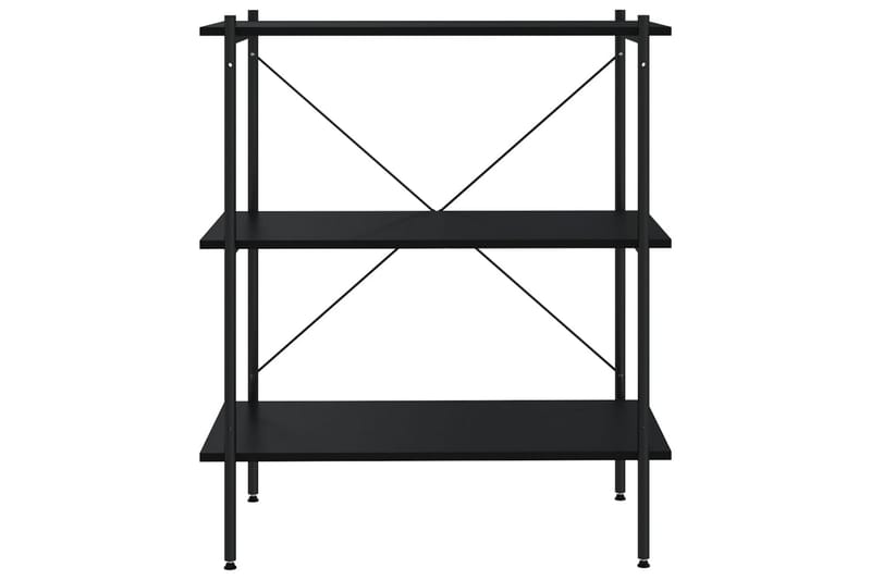 reol med 3 hylder 80x40x92 cm sort - Sort - Opbevaring - Hylder & Reoler - Opbevaringshylde - Lagerhykde
