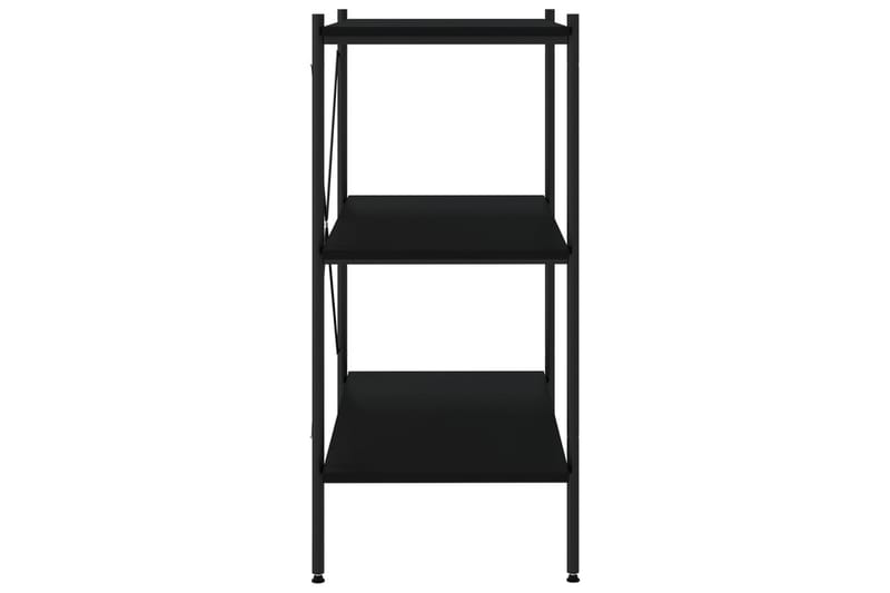 reol med 3 hylder 80x40x92 cm sort - Sort - Opbevaring - Hylder & Reoler - Opbevaringshylde - Lagerhykde