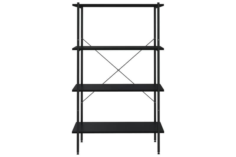 reol med 4 hylder 80x40x130 cm sort - Sort - Opbevaring - Hylder & Reoler - Opbevaringshylde - Lagerhykde