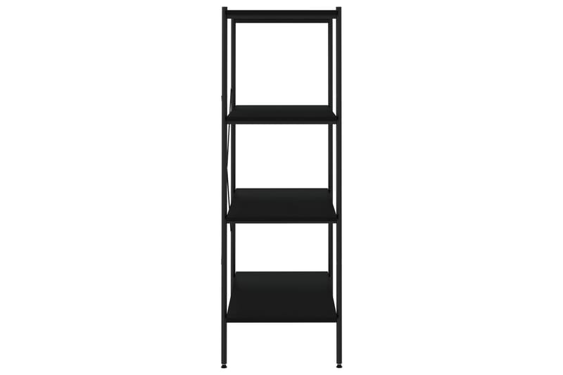 reol med 4 hylder 80x40x130 cm sort - Sort - Opbevaring - Hylder & Reoler - Opbevaringshylde - Lagerhykde