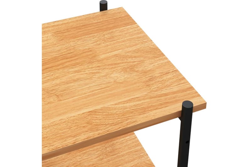 reol med 5 hylder 80x40x163 cm sort og egetræ - Sort - Opbevaring - Hylder & Reoler - Opbevaringshylde - Lagerhykde